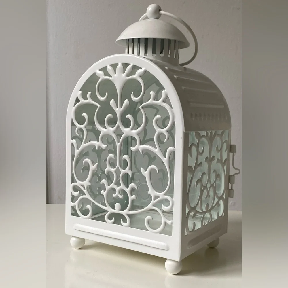 IKEA Elegant White Decorative Lantern